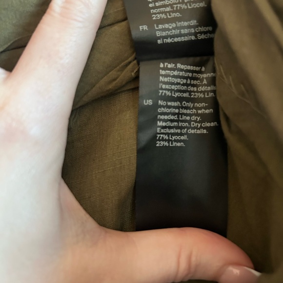 COS - LINEN WIDE LEGGED PANTS - SIZE 6 - Picture 3 of 6